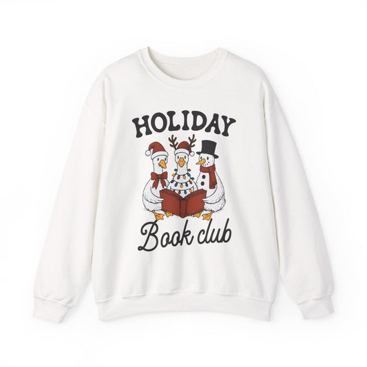 Holiday Book Club Festive Novelty Sweatshirt