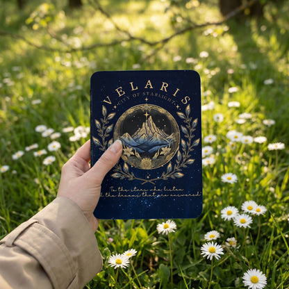 Velaris City of Starlight Mountains Stars Notebook product type