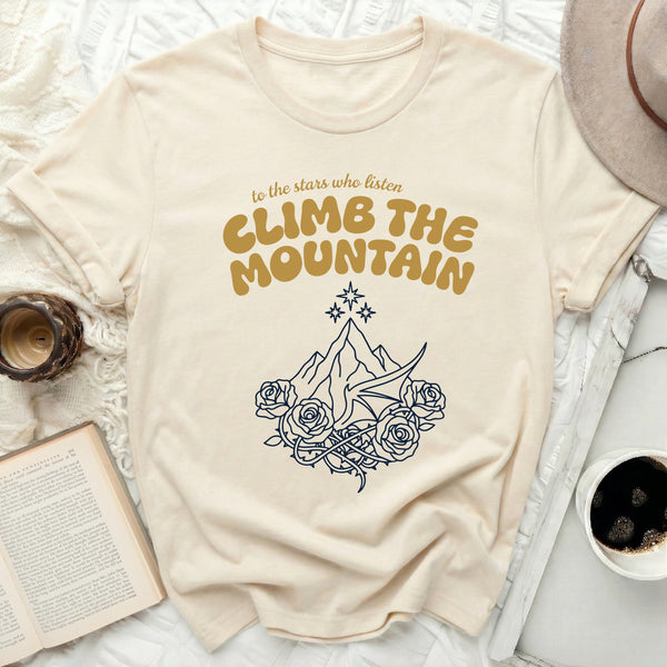 Starlit Petal Ascent Tee in Natural