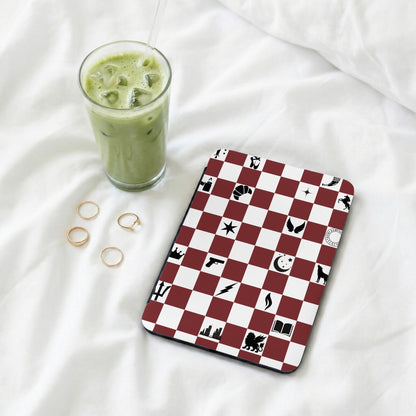 Red White Checkered Symbolic Icons Phone Case product type