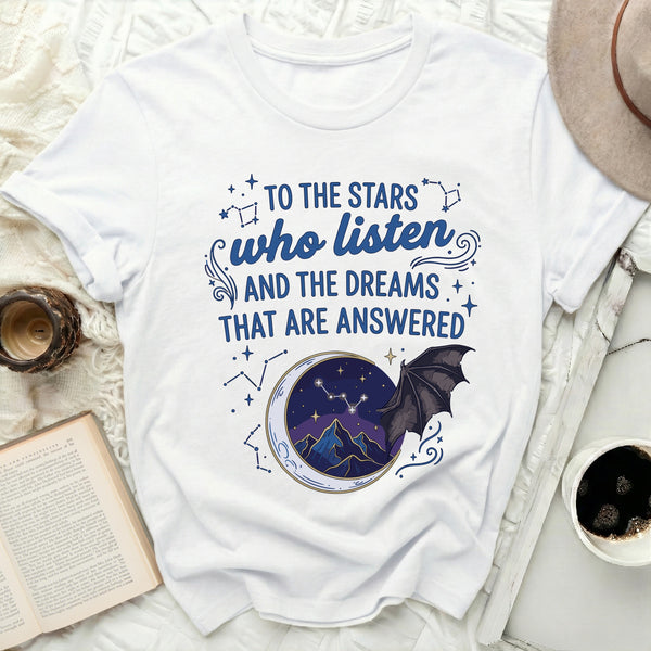 Starfall Dreams Graphic Tee in White