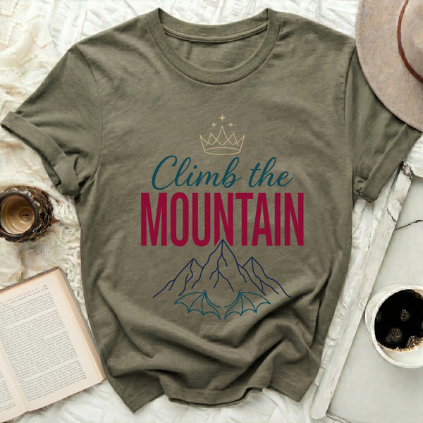 Majestic Crown Ascent Tee in Military Green
