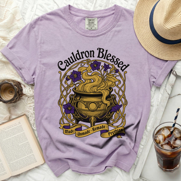 Cauldron Blessed Art Nouveau Tee in Orchid
