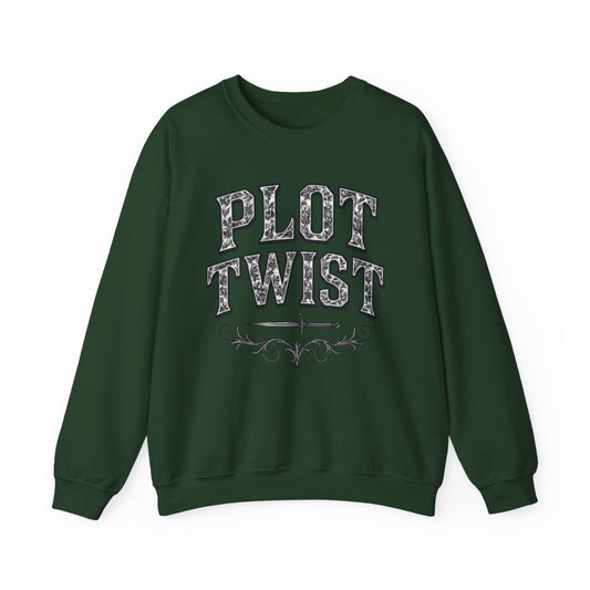 Plot Twist Design Dagger Graphic Art Illustration Sweatshirt - MagicMerchEmporium