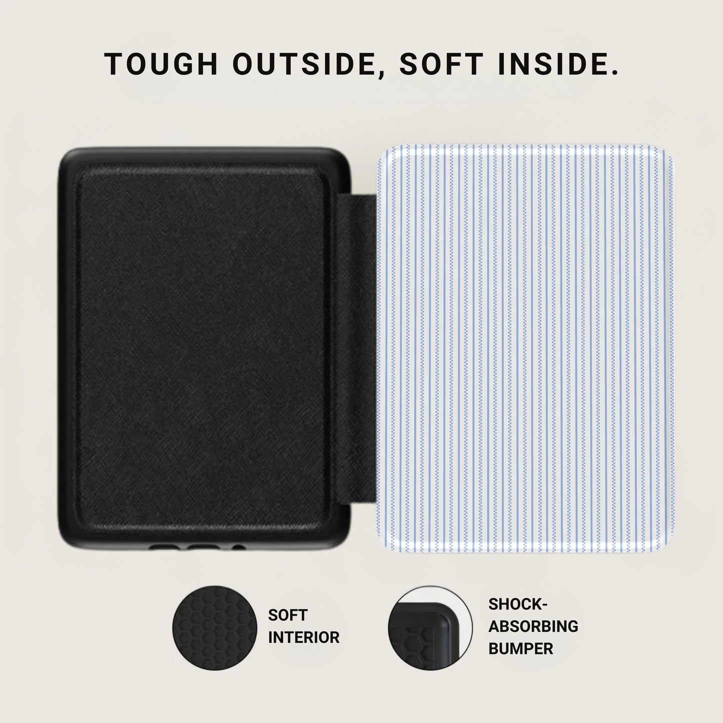Tough Outside Soft Inside Shock Absorbing Bumper Case