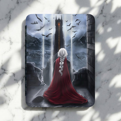 White Haired Figure Red Cloak Dark Tower Flying Birds product type