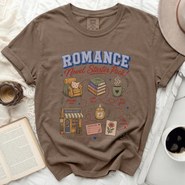 Novel Starter Pack Tee in Espresso