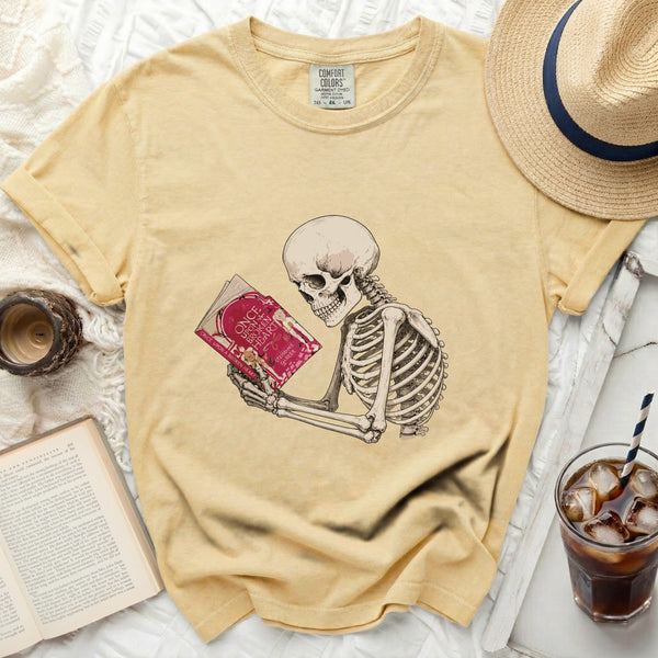 Broken Heart Skeleton Tee in Butter