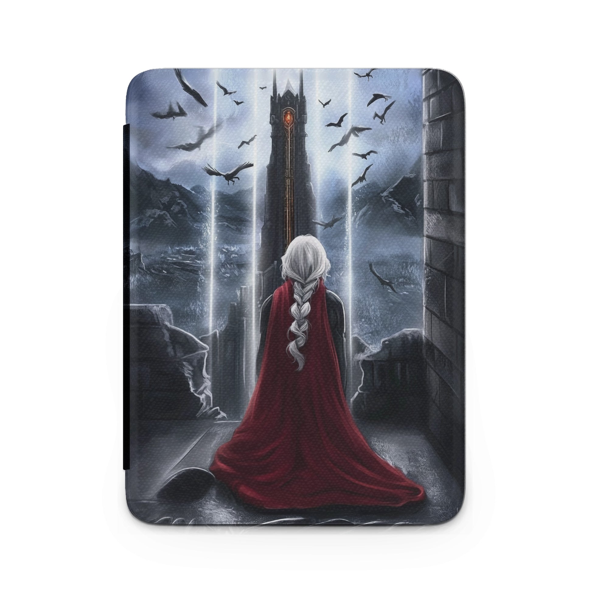 Dark Tower White Hair Red Cloak Flying Creatures Epic Scene product type