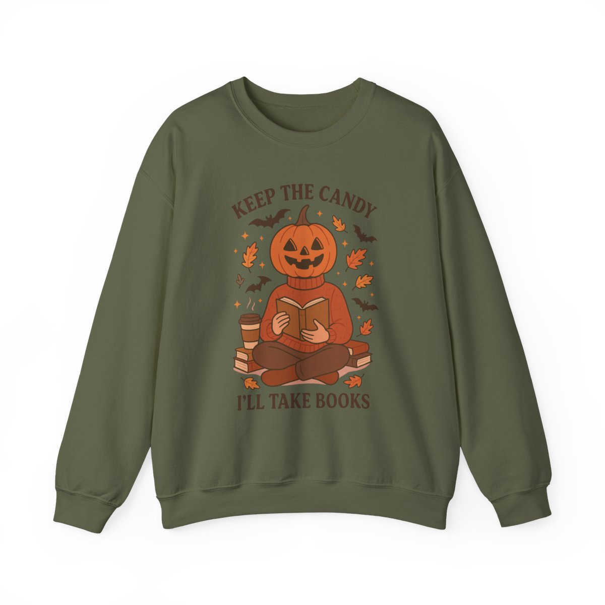 Keep the Candy I'll Take Books Halloween Sweatshirt