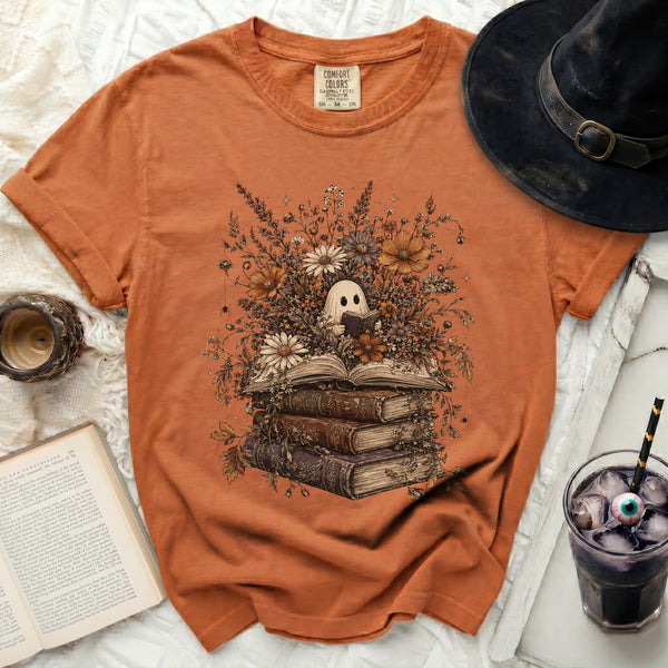 Reading Ghost Tee in Yam
