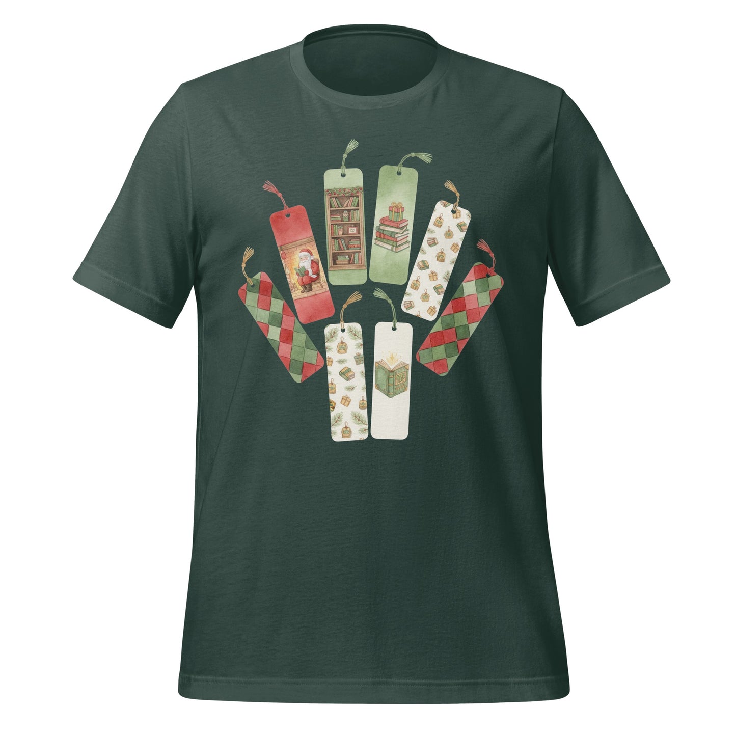 Festive Bookmarks Design Graphic T-Shirt
