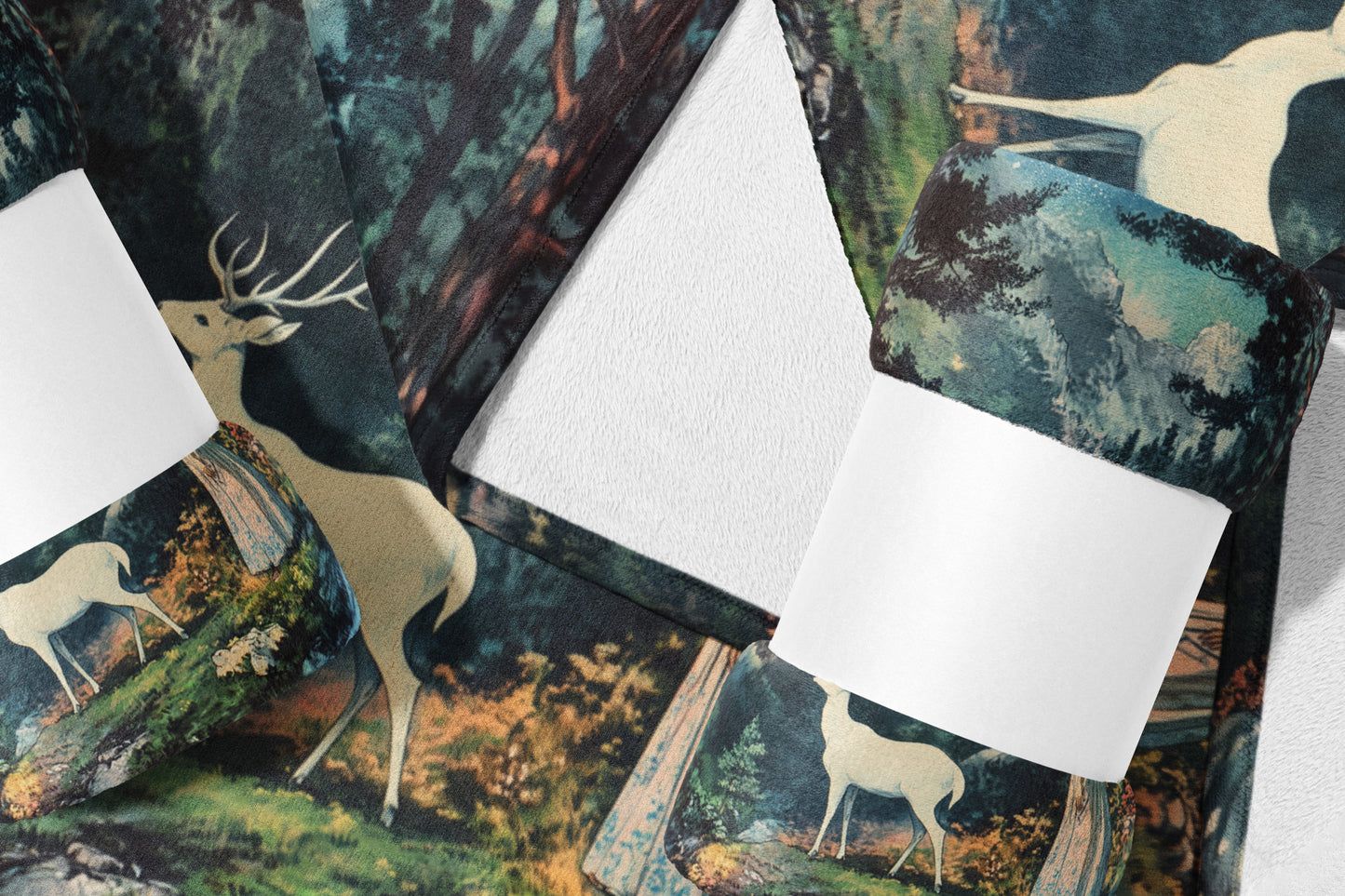 Stunning Forest Scenes with Deer Wall Art Decor