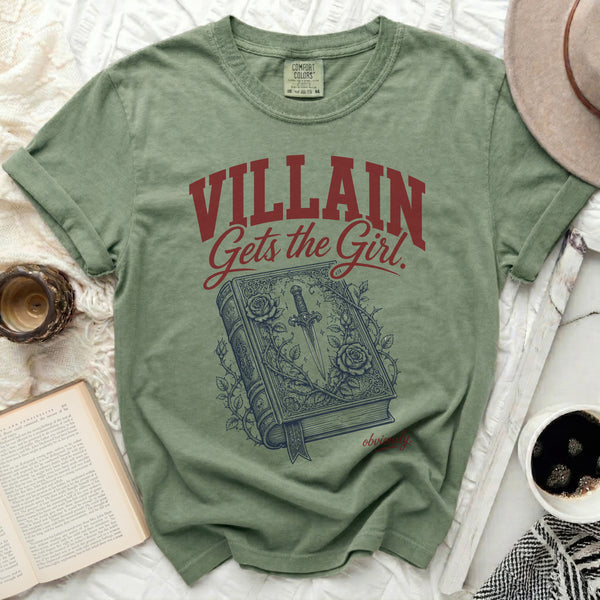 Villainous Charm Storybook Tee in Moss