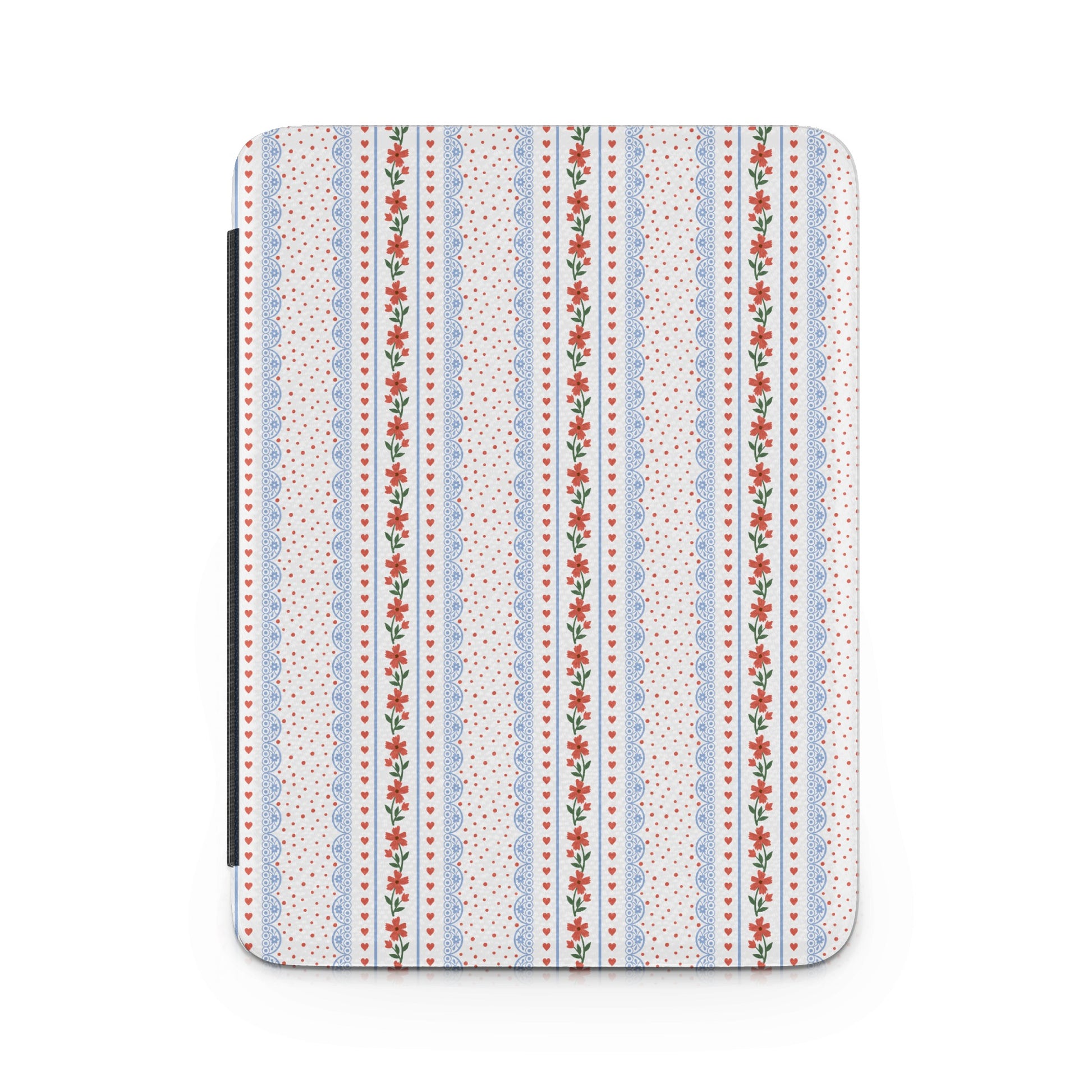 Vintage Floral Striped Decorative Folio Case for Devices