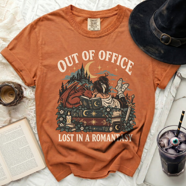Lost In Romantasy Tee in Yam