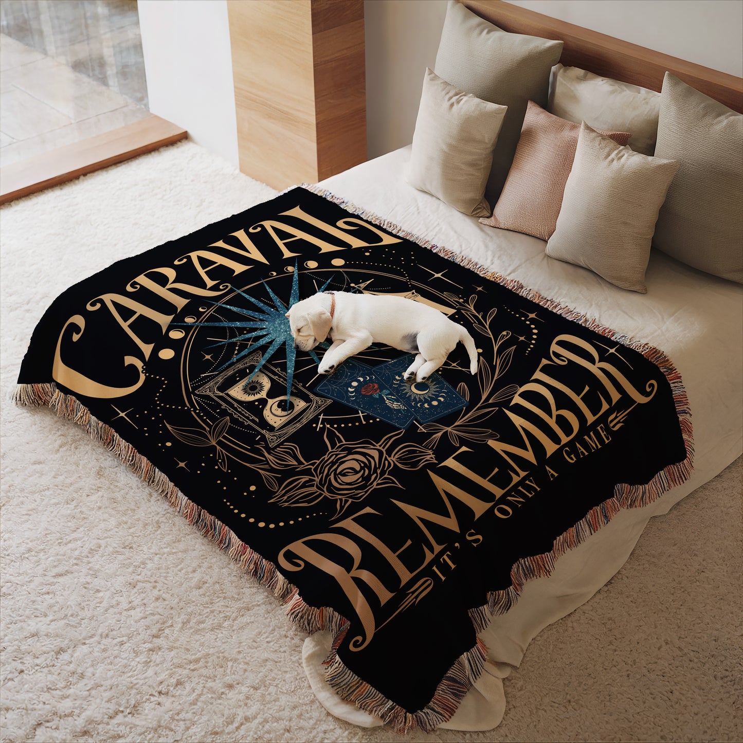 Caraval Remember It’s Only a Game Woven Throw