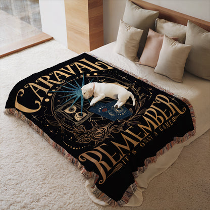 Caraval Remember It’s Only a Game Woven Throw