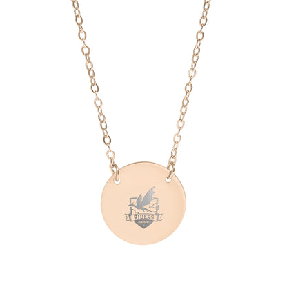 Gold Chain Necklace with Riders Insignia Design