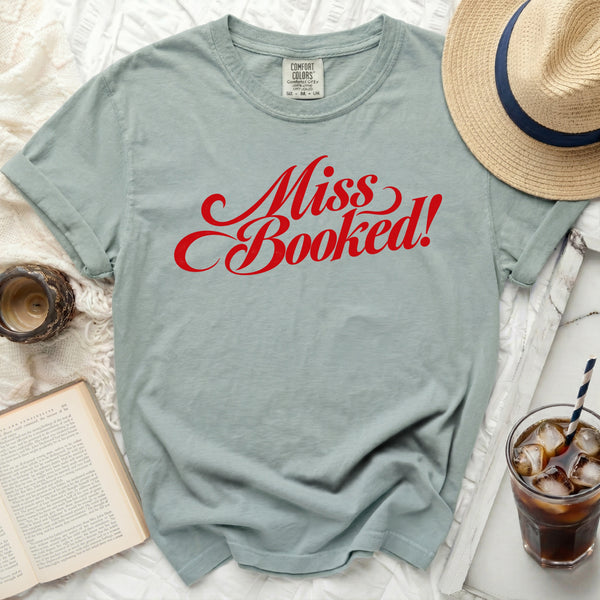Miss Booked Graphic Tee in Bay