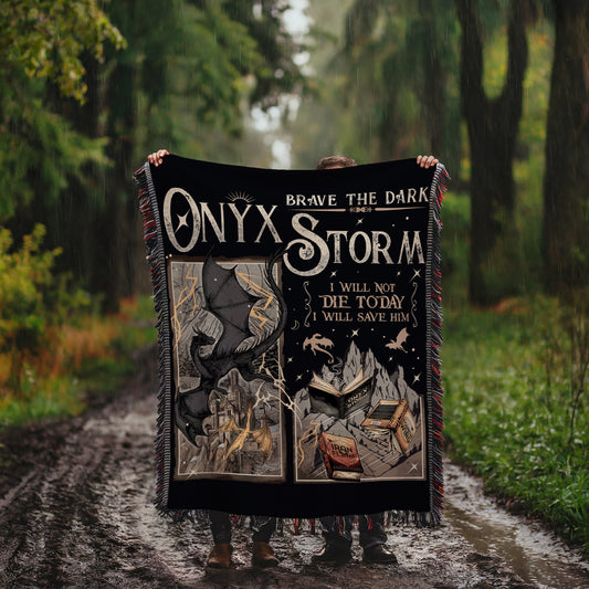 Onyx Storm Woven Blanket
