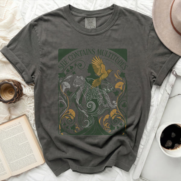 Lysandra Multitudes Tee in Pepper