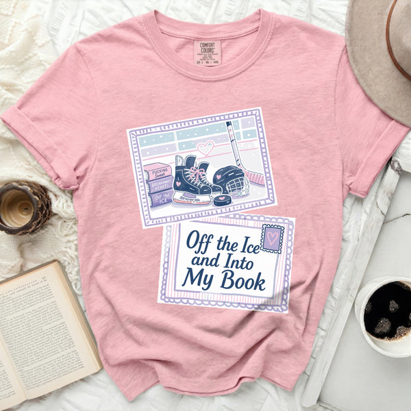 Off the Ice & Into My Book Next Chapter Tee in Blossom