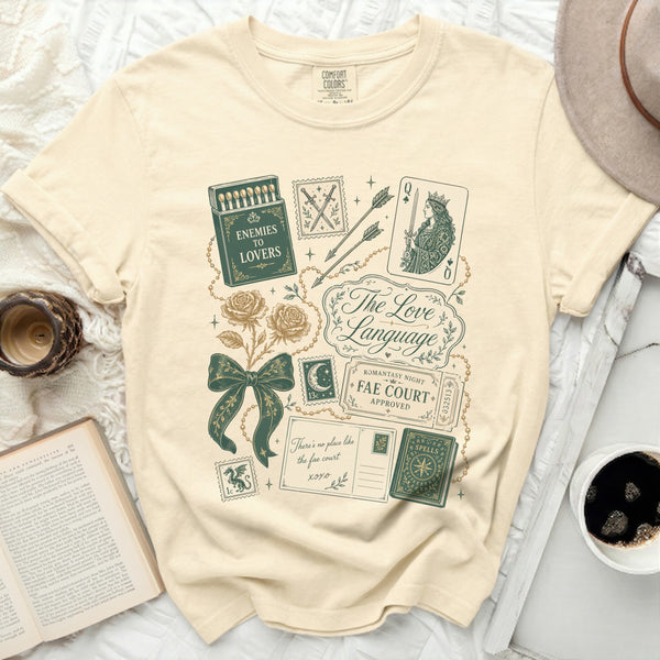 Romantasy Fae Court Tee in Ivory