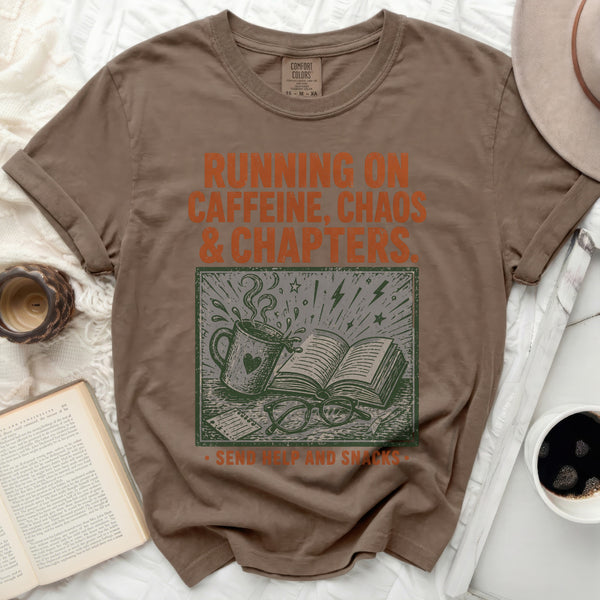 Running on Chapters Tee in Espresso