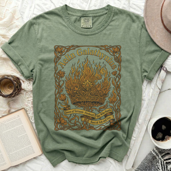 Aelin Galathynius Tee in Moss