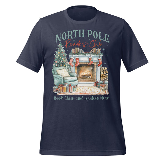 North Pole Readers Club Christmas Graphic T-Shirt