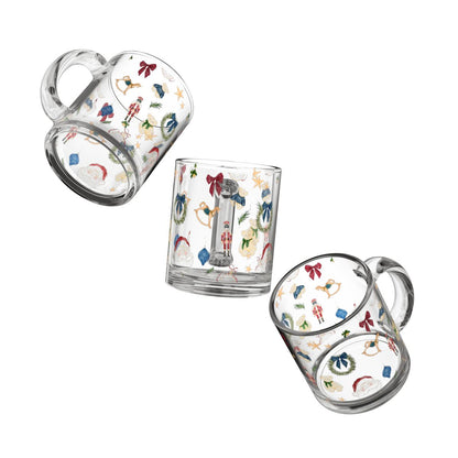 Festive holiday-themed transparent cup collection product