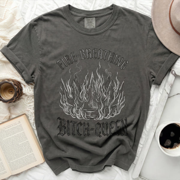 Sketch Bitch-Queen Tee in Pepper