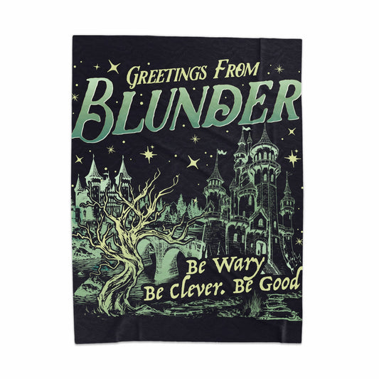 Greetings From Blunder Unique Castle Art Print