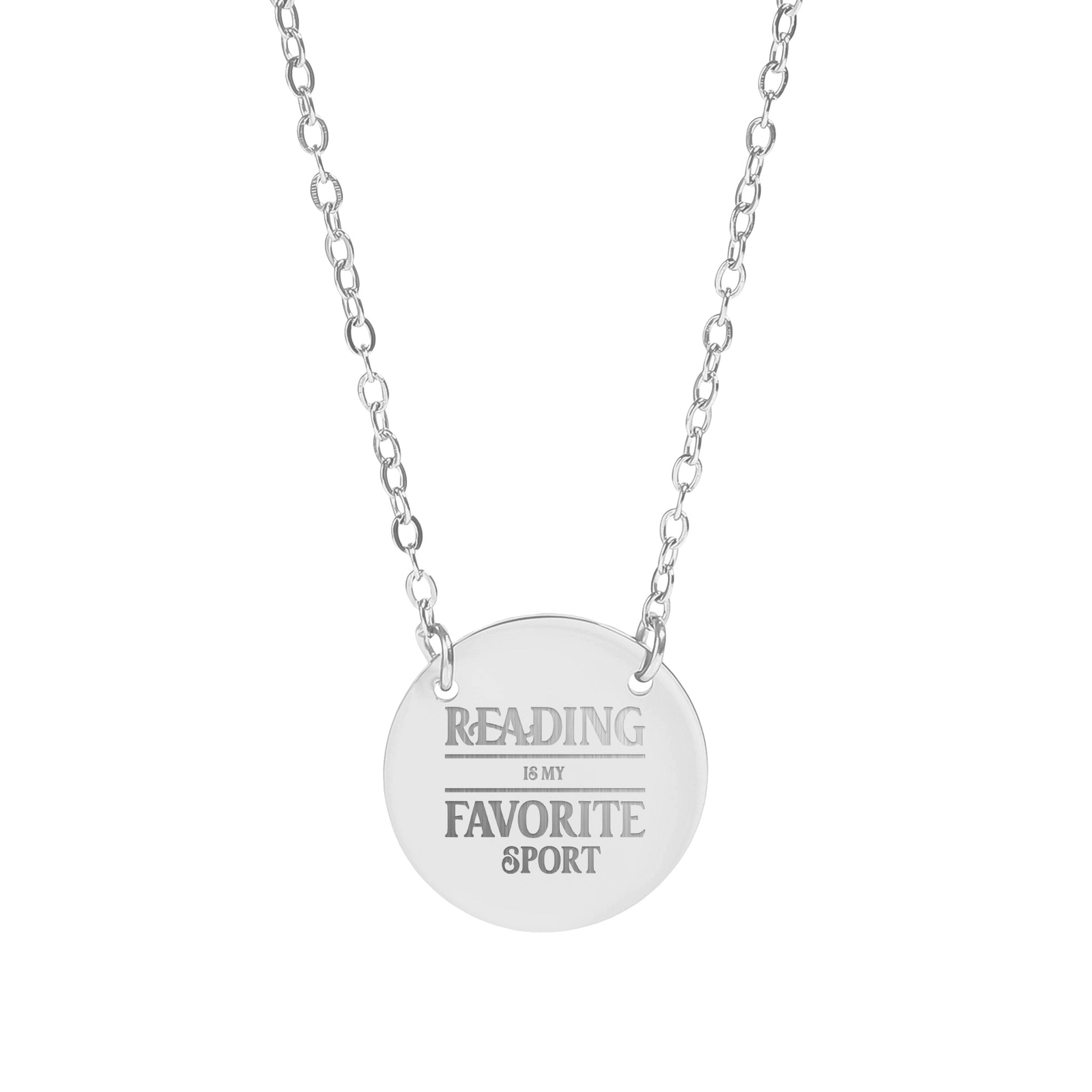 Reading is My Favorite Sport Necklace