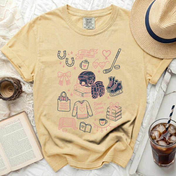 Swoon Score Hockey Tee in Butter