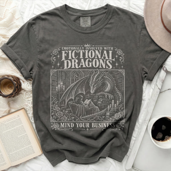 Fictional Dragons Tee in Pepper