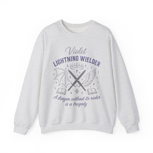 Violet Lightning Wielder Sweatshirt in Ash