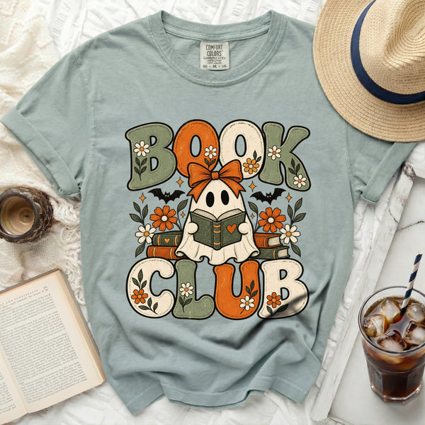 Vintage Ghost Book Club Tee in Bay