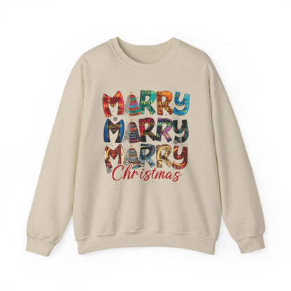 Festive Merry Christmas Graphic Sweatshirt Holiday Apparel