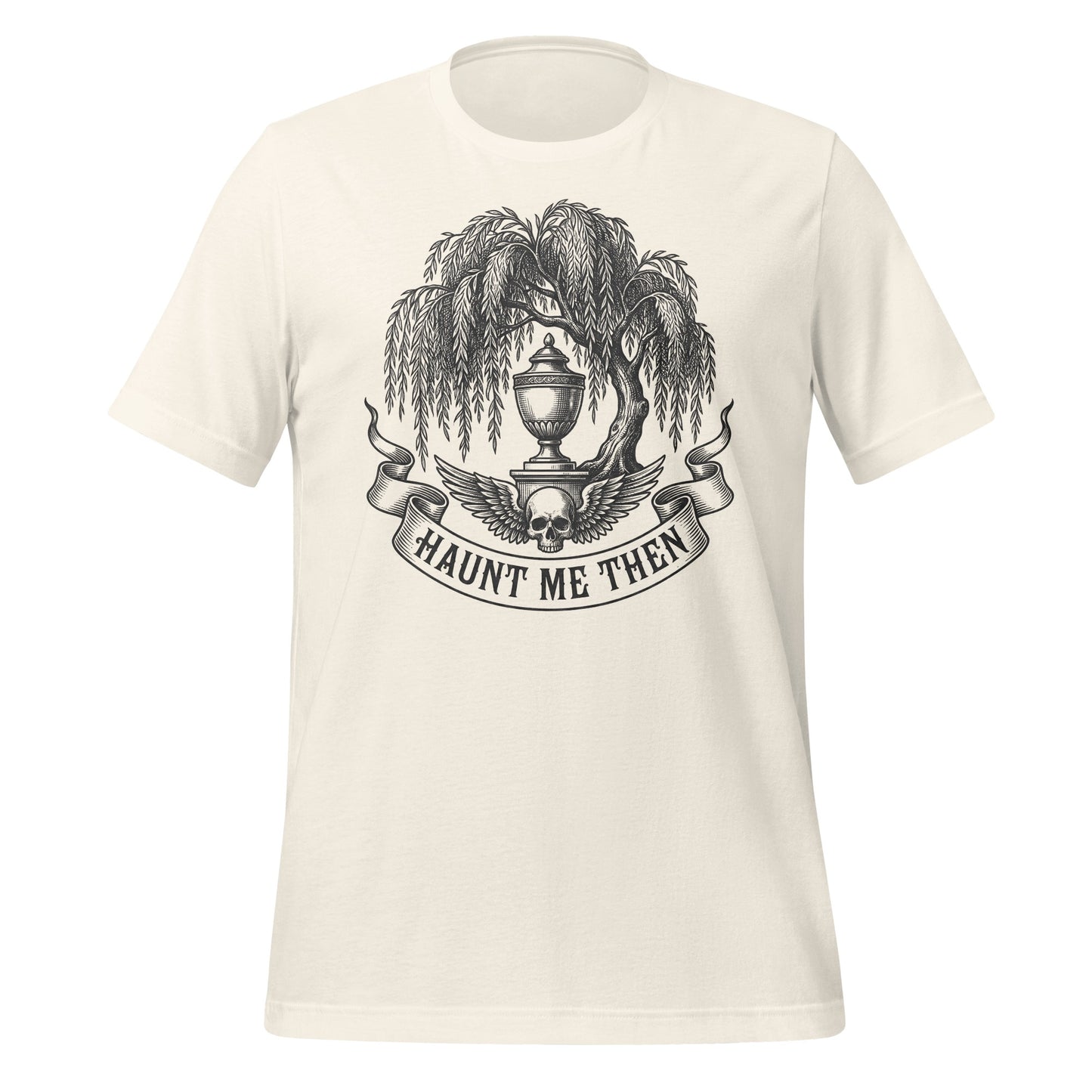 Haunt Me Then Skull and Tree Graphic T-shirt