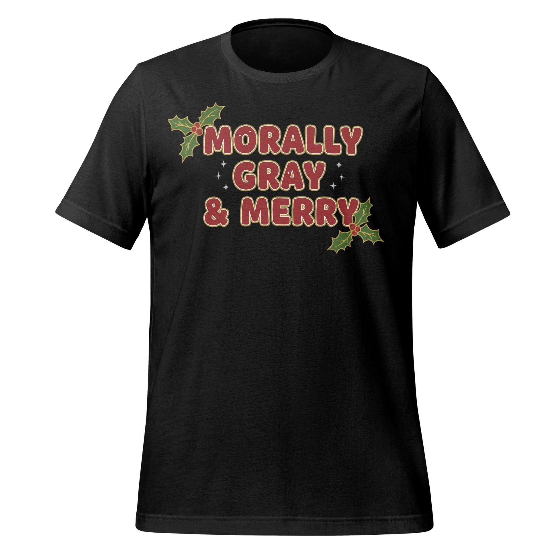 Morally Gray and Merry Holiday T-Shirt for Christmas