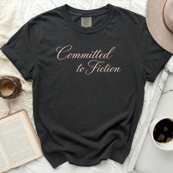 Committed to Fiction Tee in Black