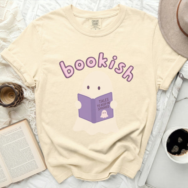 Bookish Ghost Tee in Ivory