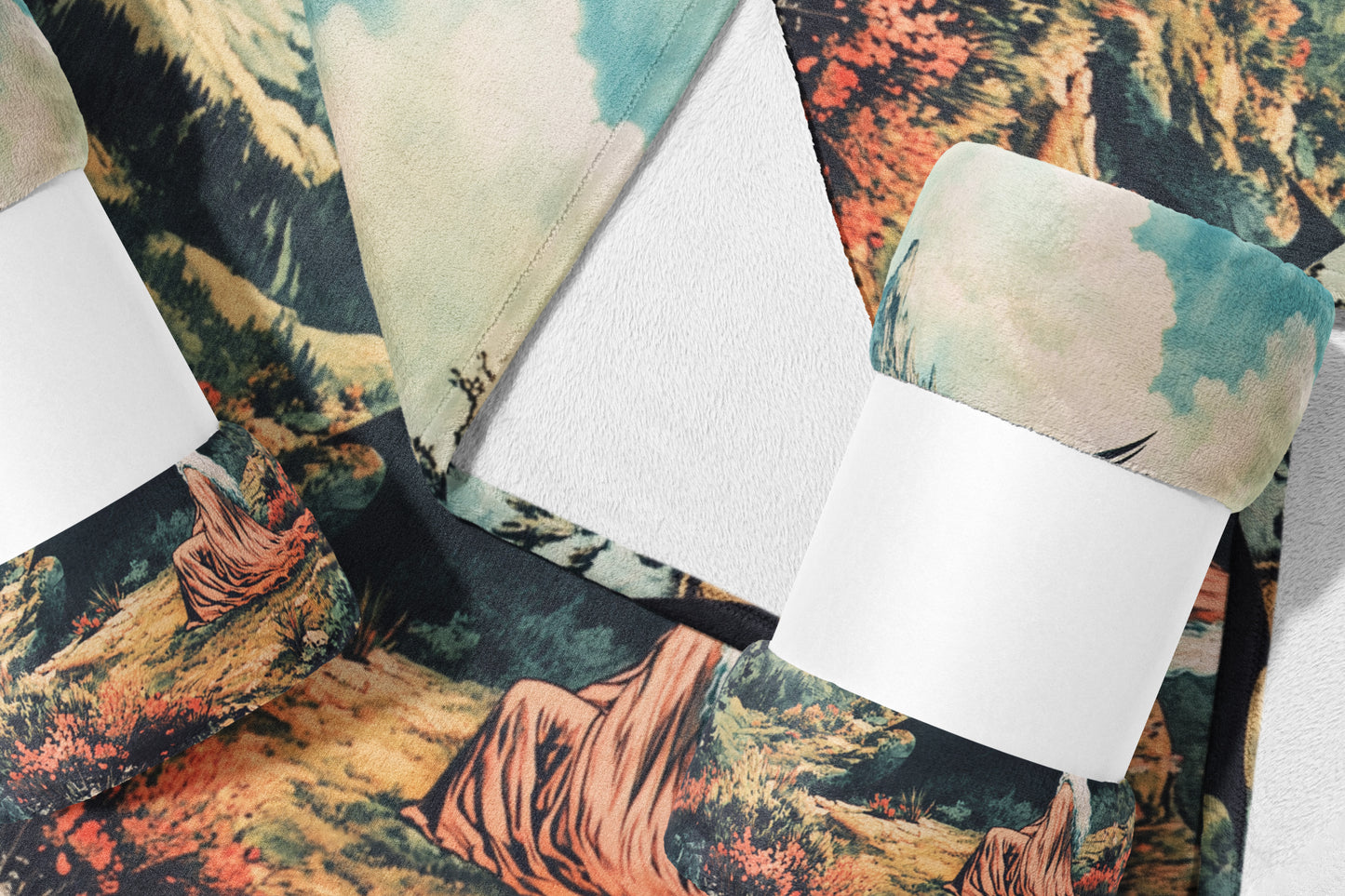 Scenic Landscape Designer Socks for Fashion Appeal