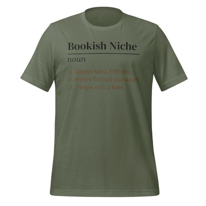 Bookish Niche fictional characters funny tee