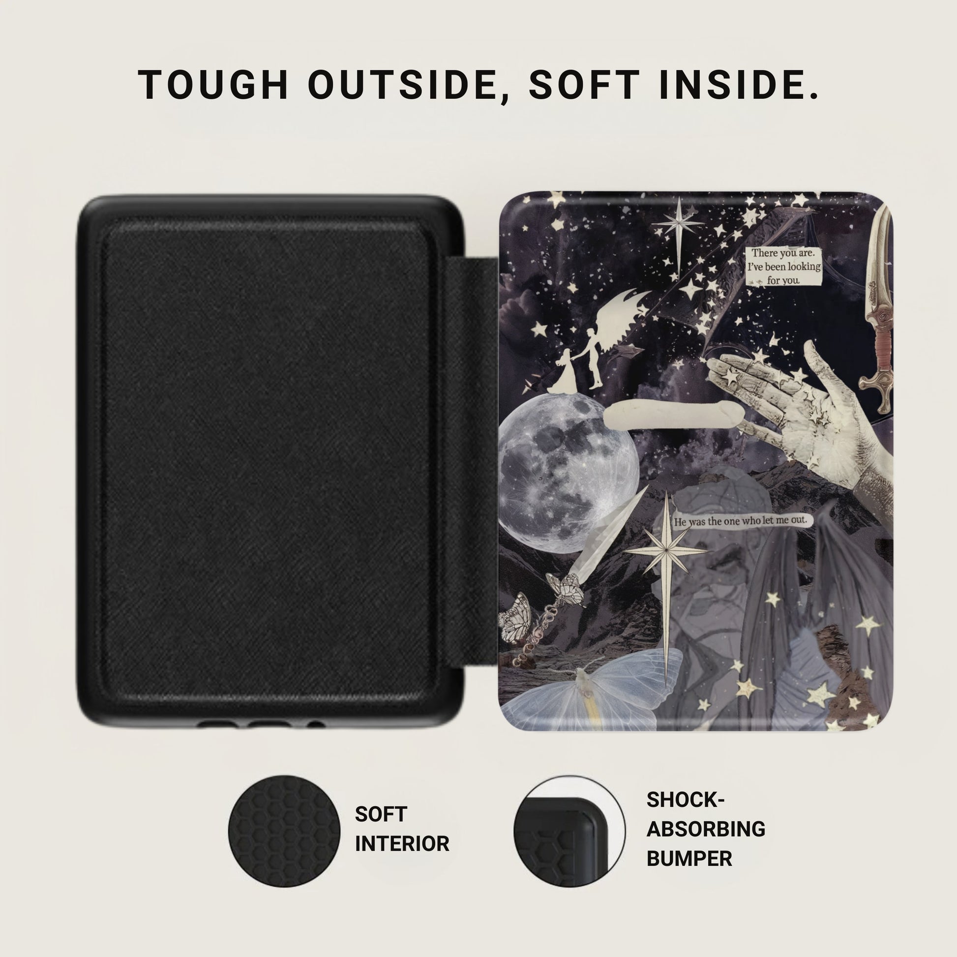 Mystical Moon Stars Design Tough Outside Soft Inside Cover product type