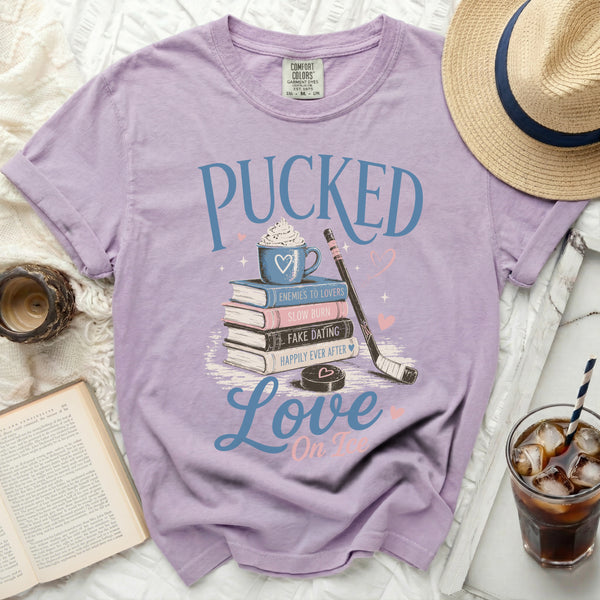 Pucked Love On Ice Tee in Orchid