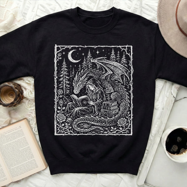 Moonlit Lorekeeper Sweatshirt in Black