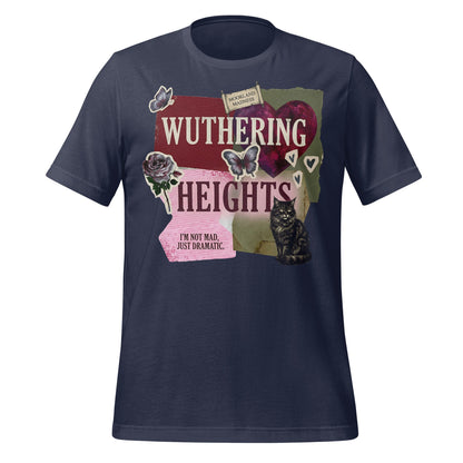 Wuthering Heights Graphic Tee Cat Butterfly Design